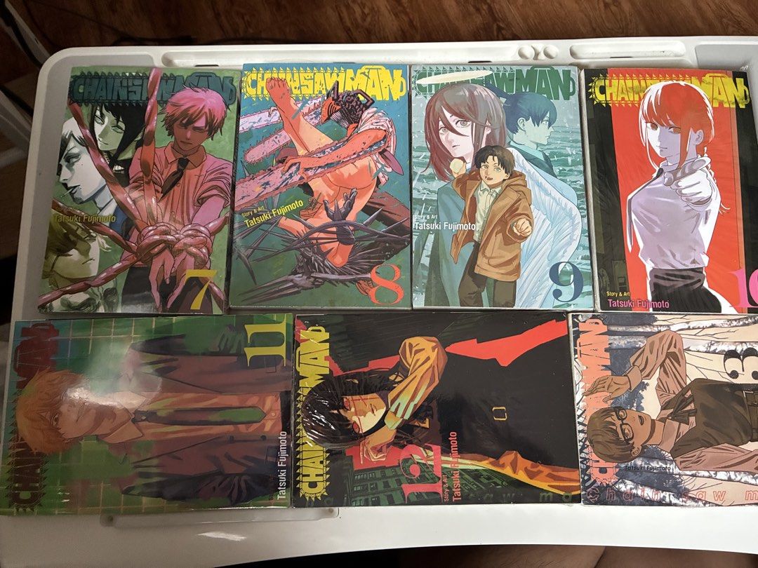 Chainsaw Man Volumes 1-13 (Sealed) (EN) (Category: Comics & Manga) located in Manila. Submitted by enenmiguel (Listing ID 1447190677, Image 1). Description: PLEASE READ: - Chainsawman Chapters 1-13 English Version (Sealed) - Bought 2 years ago, but just displayed it on my shelf - Each volume costs PHP 400 if interested in buying individually (No negotiations) - All volumes as a set will be priced at PHP 4000 (Can negotiate) .