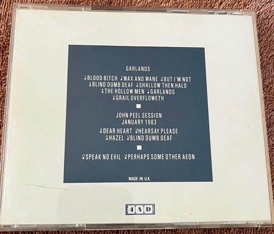 Cocteau Twins - Garlands (Category: CDs & DVDs) located in Cebu City. Submitted by g_roshamboo (Listing ID 1447128339, Image 3). Description: cd jewel case.