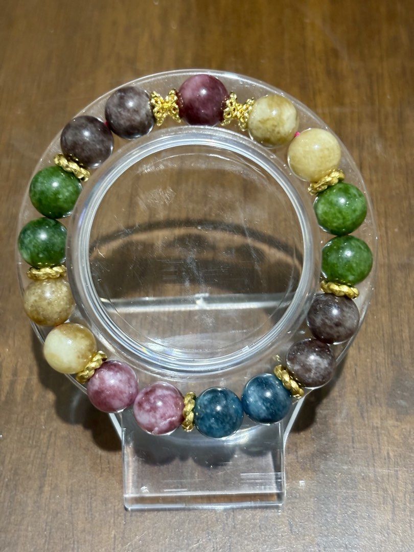 Colorful Tourmaline Bracelet (Category: Bracelets) located in Pasig City. Submitted by talaversify (Listing ID 1447289025, Image 3). Description: Semi-precious stone: Colorful Tourmaline Stone size: 10mm Wrist size: 16cm 💠 Natural Stone 💠.