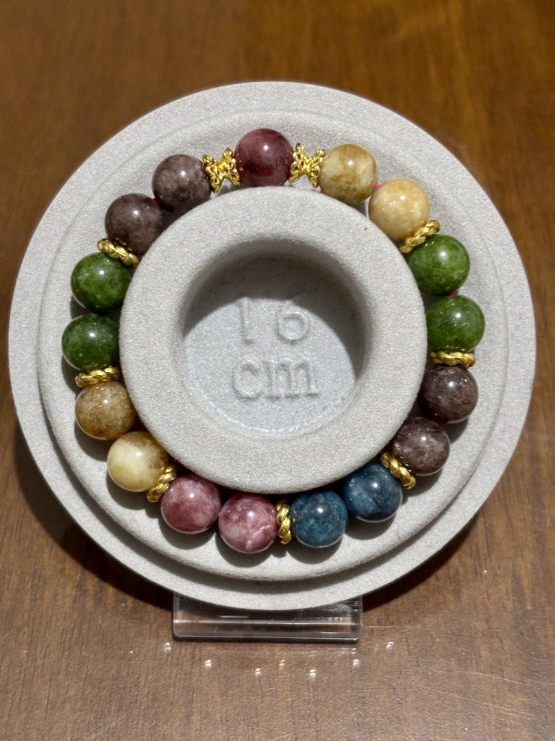 Colorful Tourmaline Bracelet (Category: Bracelets) located in Pasig City. Submitted by talaversify (Listing ID 1447289025, Image 2). Description: Semi-precious stone: Colorful Tourmaline Stone size: 10mm Wrist size: 16cm 💠 Natural Stone 💠.