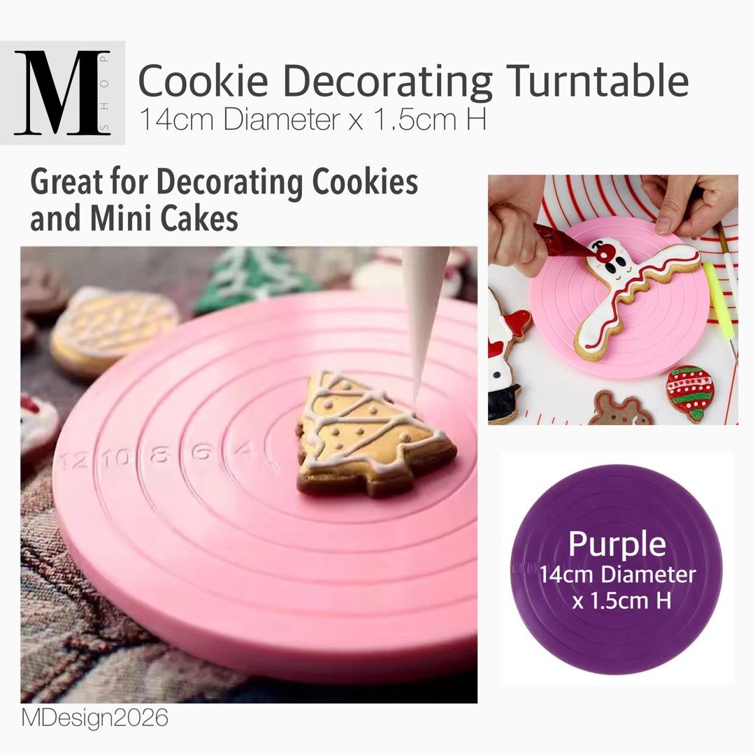 Cookie Decorating Turntable (Category: Bakeware) located in Manila. Submitted by mshopmla (Listing ID 1447132702, Image 1). Description: Cookie Decorating Turntable 14cm Dia. x 1.5cm Great for decorating Cookies and Mini Cakes PRoduct Code: CMCDT-1 Price: Php 150.00 each #cookiedecoratingturntable #minicakes #MShop #MShopmla #theMFMshop.