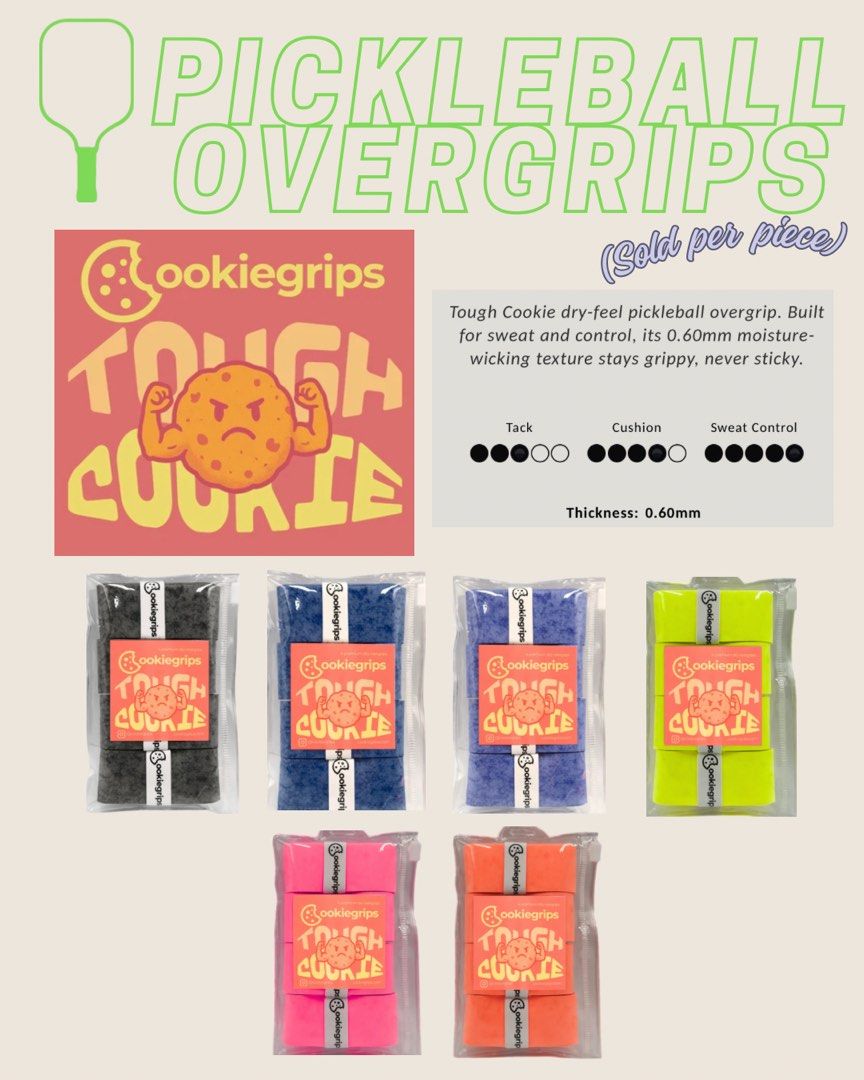 Cookiegrips Tough Cookie (for sweaty hands) (Category: Other Sports Equipment and Supplies) located in Quezon City. Submitted by worldofC (Listing ID 1447116265, Image 2). Description: 180 per piece 🍪.