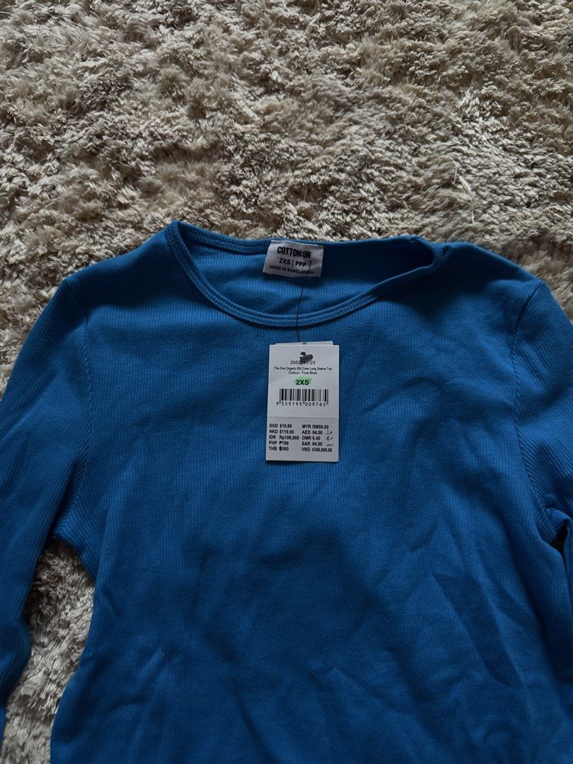 Cotton On Blue Long Sleeve Top (Category: Others Tops) located in Las Pinas. Submitted by 017110 (Listing ID 1447206734, Image 2). Description: .