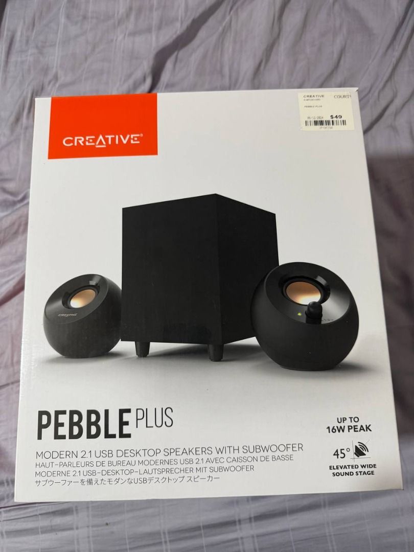 Creative Pebble Plus 2.1 USB Desktop Speakers with Subwoofer
