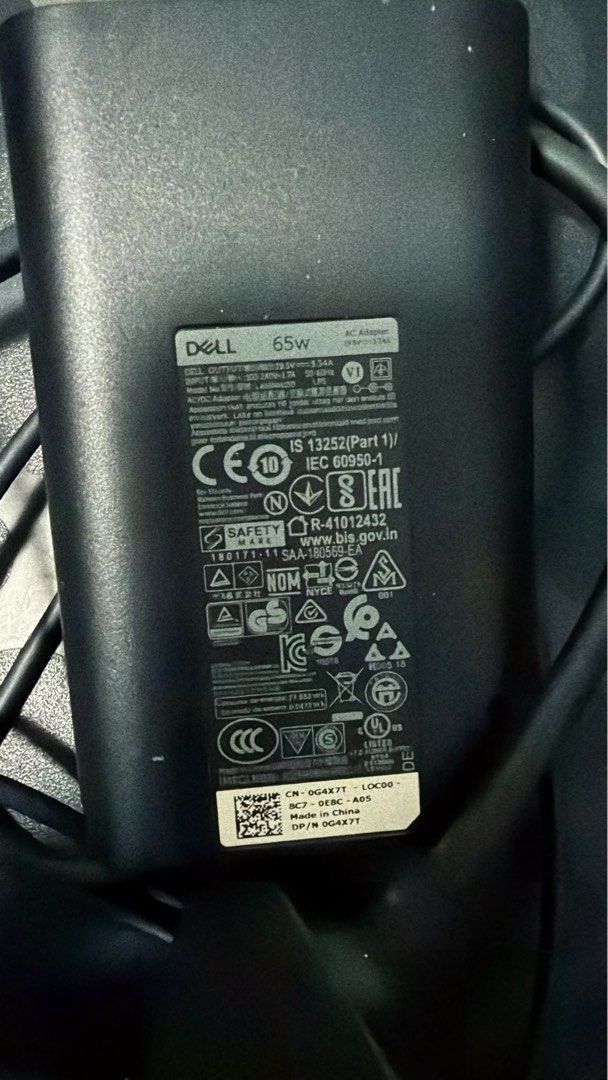 Dell 65W AC Adapter Power Supply Charger