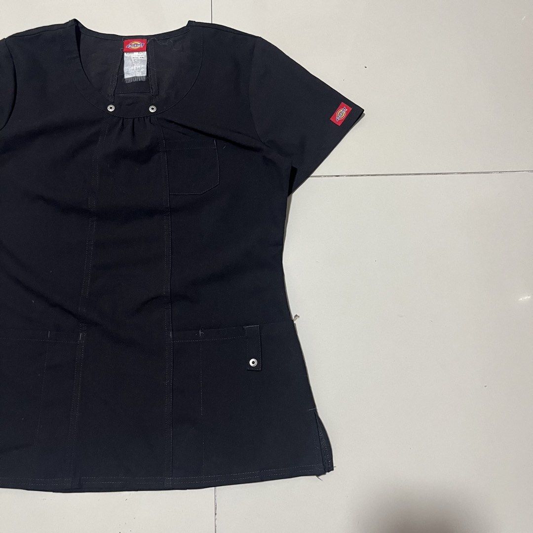 DICKIES SCRUBSUIT WITH RED LOGO PATCH WOMENS-XS (Category: Others Tops) located in Manila. Submitted by balanse (Listing ID 1447195730, Image 2). Description: SIZE: XS ON TAG DIMES: 19W X 25L EXCELLENT CONDITION. 9.9 HONEST COLOR RATE. NONE ANY ISSUE..