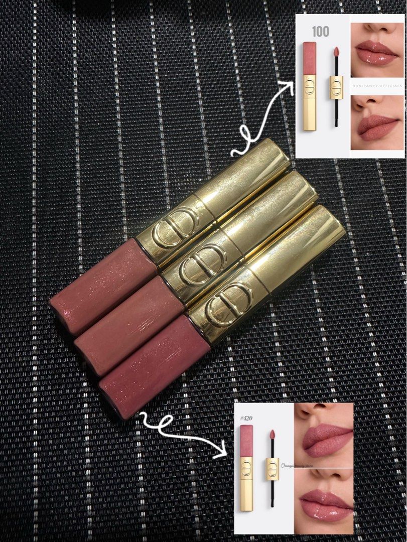Dior Rouge Dior Sequin Liquid Duo limited edition (Category: Makeup) located in Cavite. Submitted by rexiedebelen (Listing ID 1445148097, Image 1). Description: Shade 100 and 420 authentic tester.