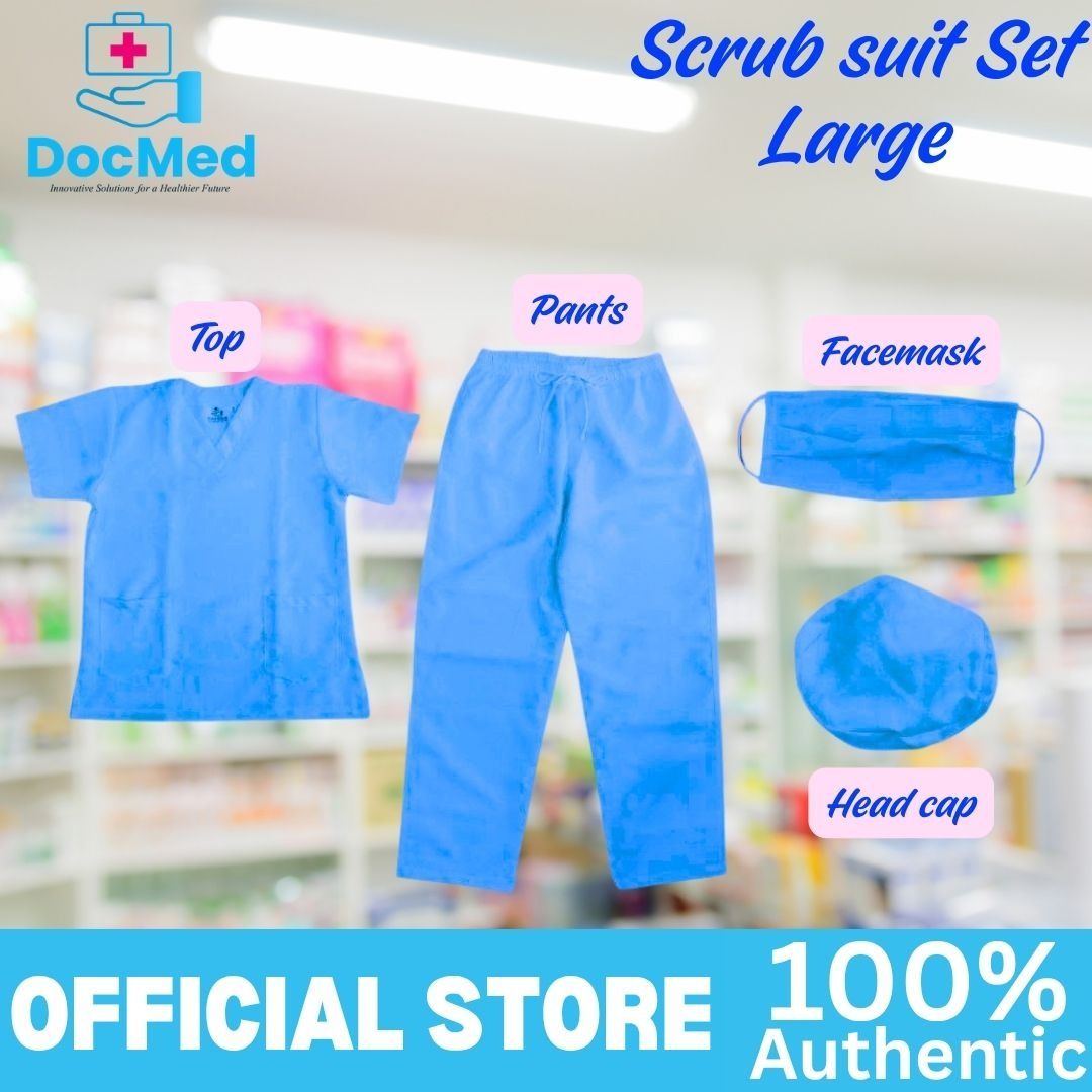 DOCMED SCRUB SUIT (PB) LARGE (Category: Medical Supplies & Tools) located in Quezon City. Submitted by zyra26 (Listing ID 1447167149, Image 2). Description: .