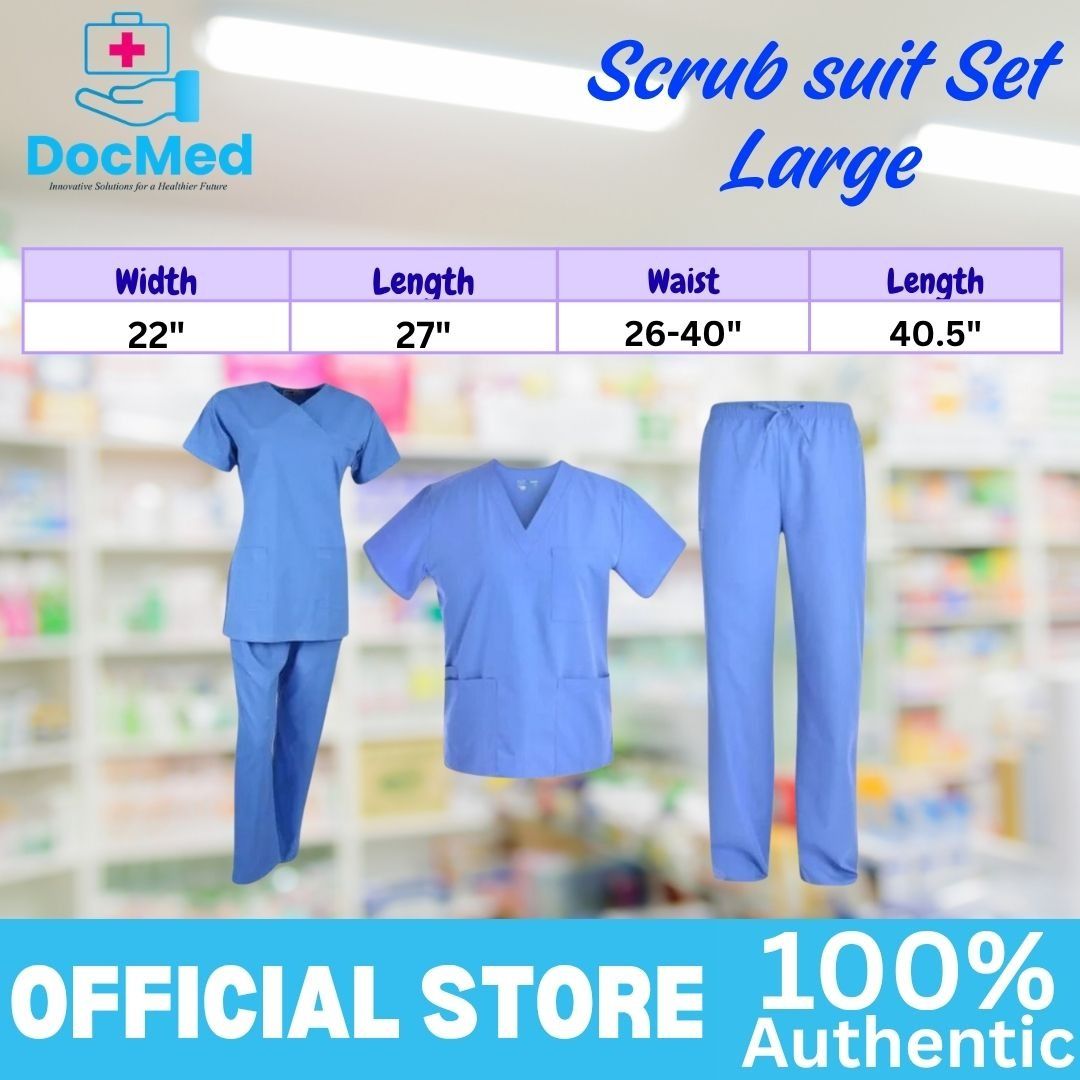 DOCMED SCRUB SUIT (PB) LARGE (Category: Medical Supplies & Tools) located in Quezon City. Submitted by zyra26 (Listing ID 1447167149, Image 3). Description: .