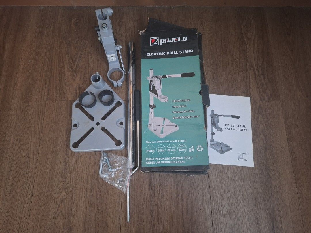 Drill stand (Category: Construction Tools & Equipment) located in Santa Rosa. Submitted by samufm (Listing ID 1447184188, Image 1). Description: Pakitingnan po muna ng mabuti yung pictures at video. Price fixed, last price. - MOP: Maya, BPI bank transfer, BDO bank transfer, PNB bank transfer, walang GCash https://tinyurl.com/mukxtt9j ^ video ng drill stand.