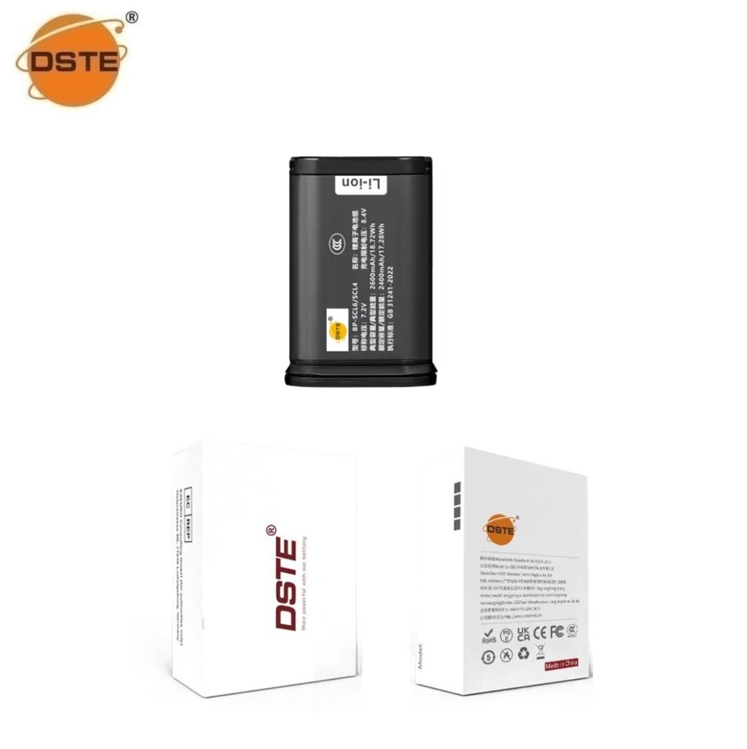 DSTE BP-SCL6 / SCL4 Fully Decoded Lithium-Ion Battery Pack For LEICA 代用全解碼鋰電池 (CCC Certification / 3C認證) （分類：相機）位於 Hong Kong。 由 monsterpiggy2019 提交（商品編號 1447177707，圖片 1）。簡介： Compatible Cameras 以下機身適用： Leica HG-SCL6 Battery Grips, Leica HG-SCL7 Battery Grips, Leica SL (Typ 601), Leica SL2, Leica SL2-S, Leica SL3, Leica SL3-S, Leica Q2, Leica Q3, Leica Q3 43, Leica Drop XL. Mode 款式： 1 Battery 電池 $588 2 Batteries 兩電池 $1158 3 Batteries 三電池 $1718 4 Ba