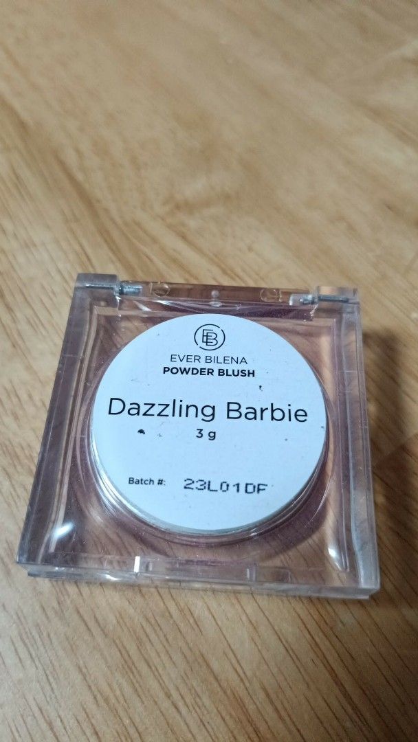 Ever Bilena Powder Blush Dazzling Barbie (Category: Makeup) located in Cainta. Submitted by akosijoan (Listing ID 1447124393, Image 2). Description: - Ever Bilena Powder Blush - Shade: Dazzling Barbie - Size: 3g used 2x, not my shade.
