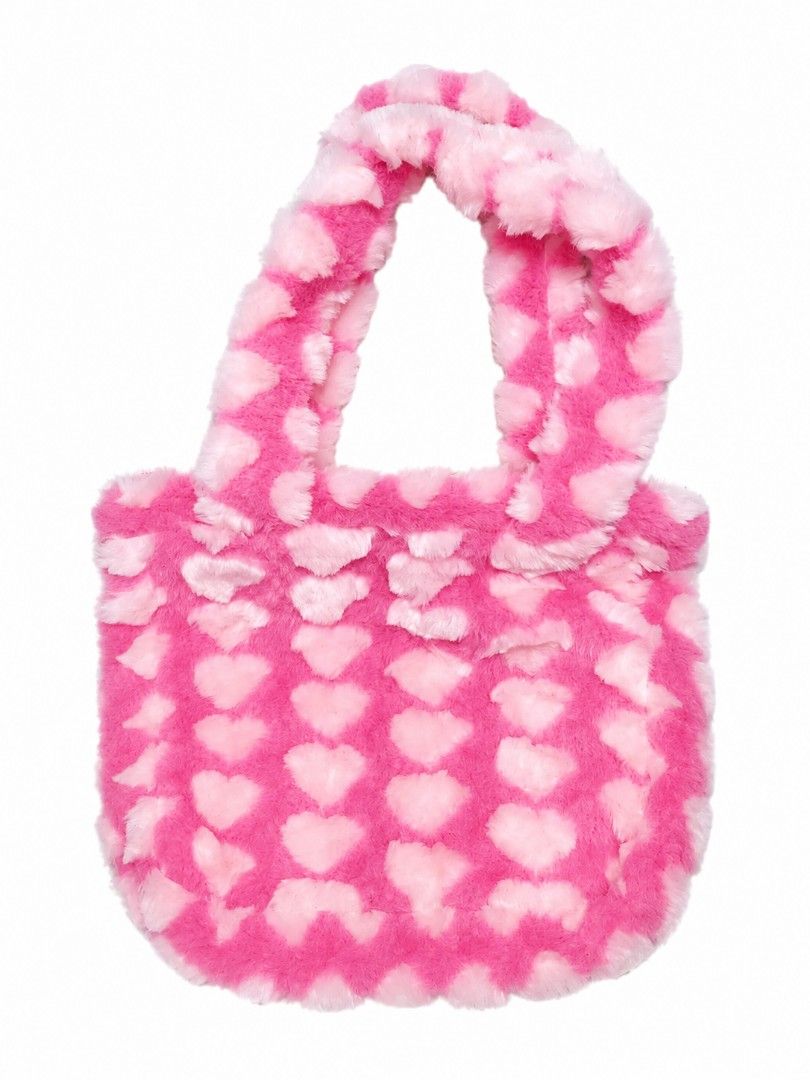HELLO KITTY HEARTS FLUFFY FUR TOTE BAG (Category: Shoulder Bags) located in Dumaguete. Submitted by ragsdealer_ (Listing ID 1447252711, Image 2). Description: HELLO KITTY HEARTS FLUFFY FUR PINK SHOULDER/TOTE BAG Length: 12.5 Width: 14.5 Color Rate: 9.5/10 Condition: 9.5/10 Issue: Minor yellow stain Hello Kitty face P300 Buyer will shoulder shipping fee. Read the description and check all photos carefully before buying. If you have any questions f