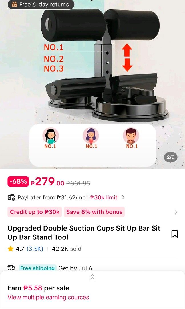 Home Excercise Bundle | Get All (Category: Weights & Dumbbells) located in Quezon City. Submitted by _louna36 (Listing ID 1447236461, Image 3). Description: Hi, Im selling all I have. Andominal Wheel exercise tool Yoga Mat Sit Bar Up Stand Tool Selling All for Bundle Twice lang nagamit / No time for fitness exercise. Looking for new owner!! PM for negotiations 🛵 LALAMOVE / GRAB EXPRESS MOP: BPI only.