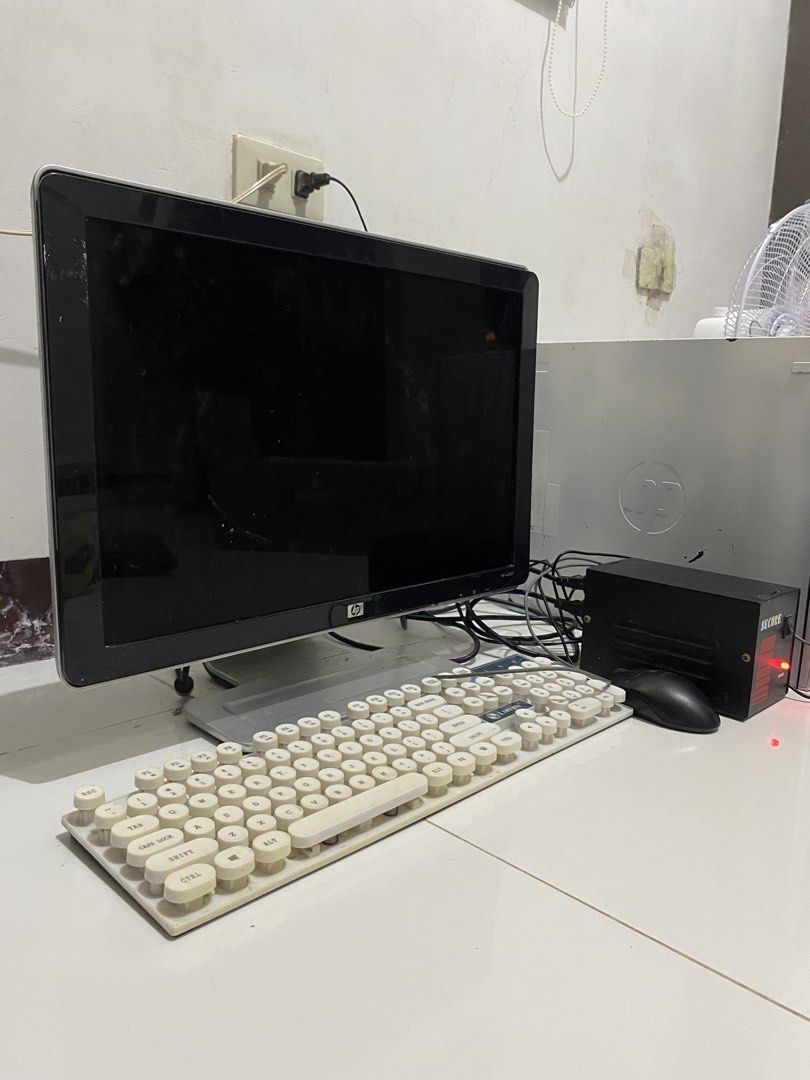 HP Desktop Set – ₱5200 (Category: Desktops) located in Bulacan. Submitted by tangerine.08 (Listing ID 1447181629, Image 3). Description: HP Desktop Set – ₱5200 Inclusions: • HP Compaq Pro 6305 SFF CPU • HP Monitor • Keyboard • Mouse • AVR Specifications: • AMD A8-5500B APU @ 3.20GHz • 8GB DDR3 RAM • 238GB SSD + 466GB HDD (704GB Total) • AMD Radeon HD 7560D Graphics • 64-bit OS Condition / Known Issues: • Needs reformat (medyo nagla-lag at minsan 