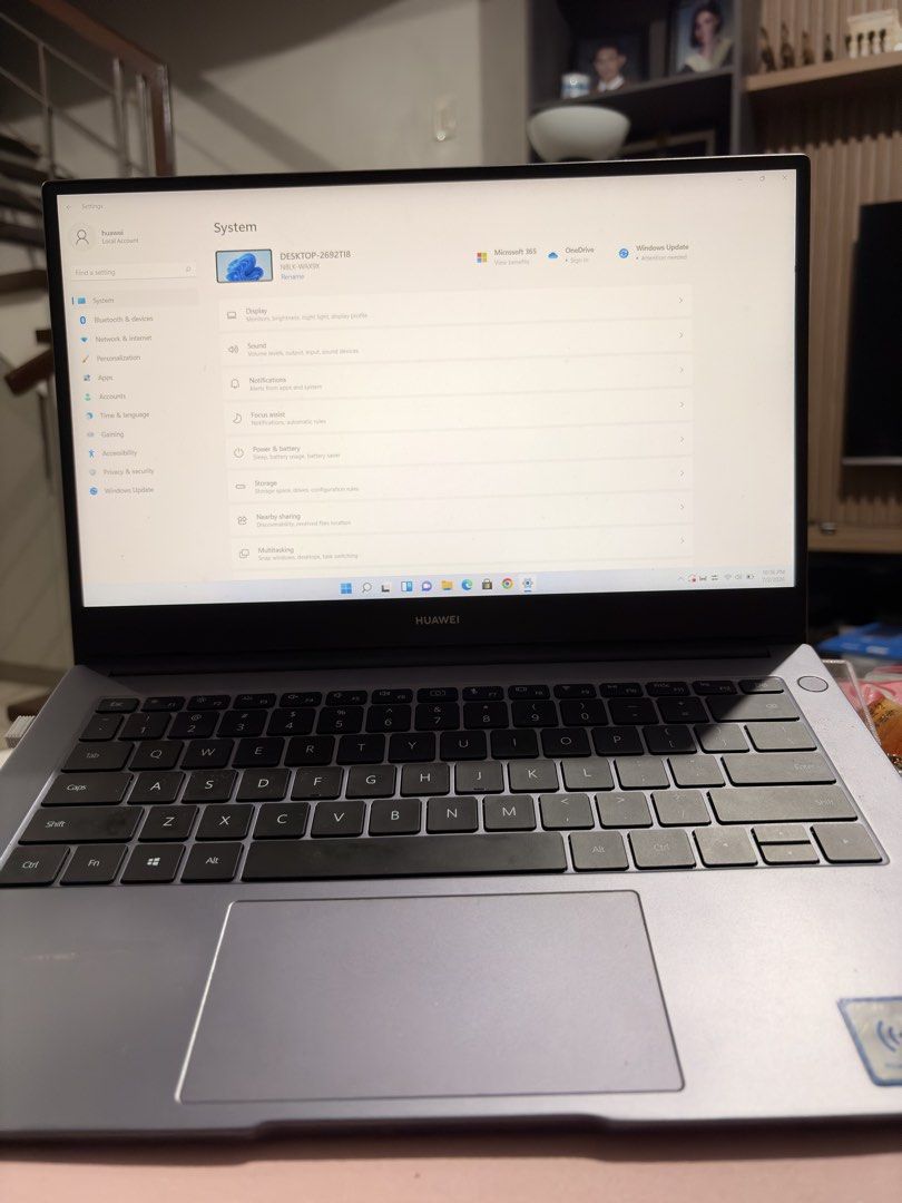 Huawei Laptop with AMD Radeon Graphics (Category: Laptops & Notebooks) located in Quezon City. Submitted by wolfgang_ (Listing ID 1447253287, Image 3). Description: - Huawei Laptop - AMD Radeon RX Vega 10 Graphics - 1920 x 1080 Display Resolution (60 Hz) - Runs on Windows 11 - Ideal for everyday use and work - Feel free to ask questions!.
