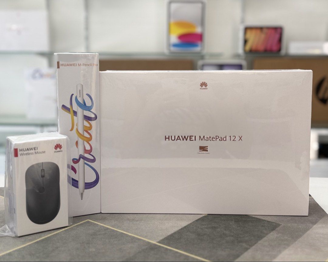 Huawei MatePad 12 X LRT-W09 (Category: Android) located in Reina Mercedes. Submitted by bhea1110 (Listing ID 1447122002, Image 1). Description: -papermatte edition -wifi only -OS: harmonyOS 4.2 -Processor: octa-core kirin T90A -with free accessories :huawei wireless mouse and huawei keyboard.