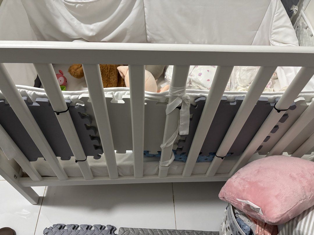 IKEA Sundvik Crib (Category: Cots & Cribs) located in Makati City. Submitted by katrina_00 (Listing ID 1447211992, Image 3). Description: See photos from Ikea website. Purchased straight from Ikea in June 2025. Barely used except for toys. Has minor scratches, in photos as well. No inclusions (Mattress not included).