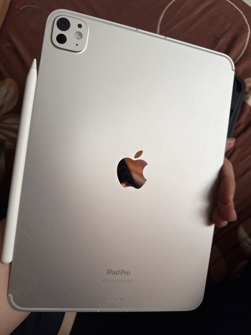 iPad Pro 11 M4 (WiFi and Cellular) (Category: iPad) located in Cabanatuan. Submitted by jaycapatrisha (Listing ID 1447158767, Image 1). Description: iPad Pro 11 M4 (WiFi and Cellular) Inclusions: Complete with box and chargers iPad cases (Moft Dynamic Folio case, etc.) Apple Pencil Pro (with box) Logitech Combo Touch Detachable Keyboard Case .