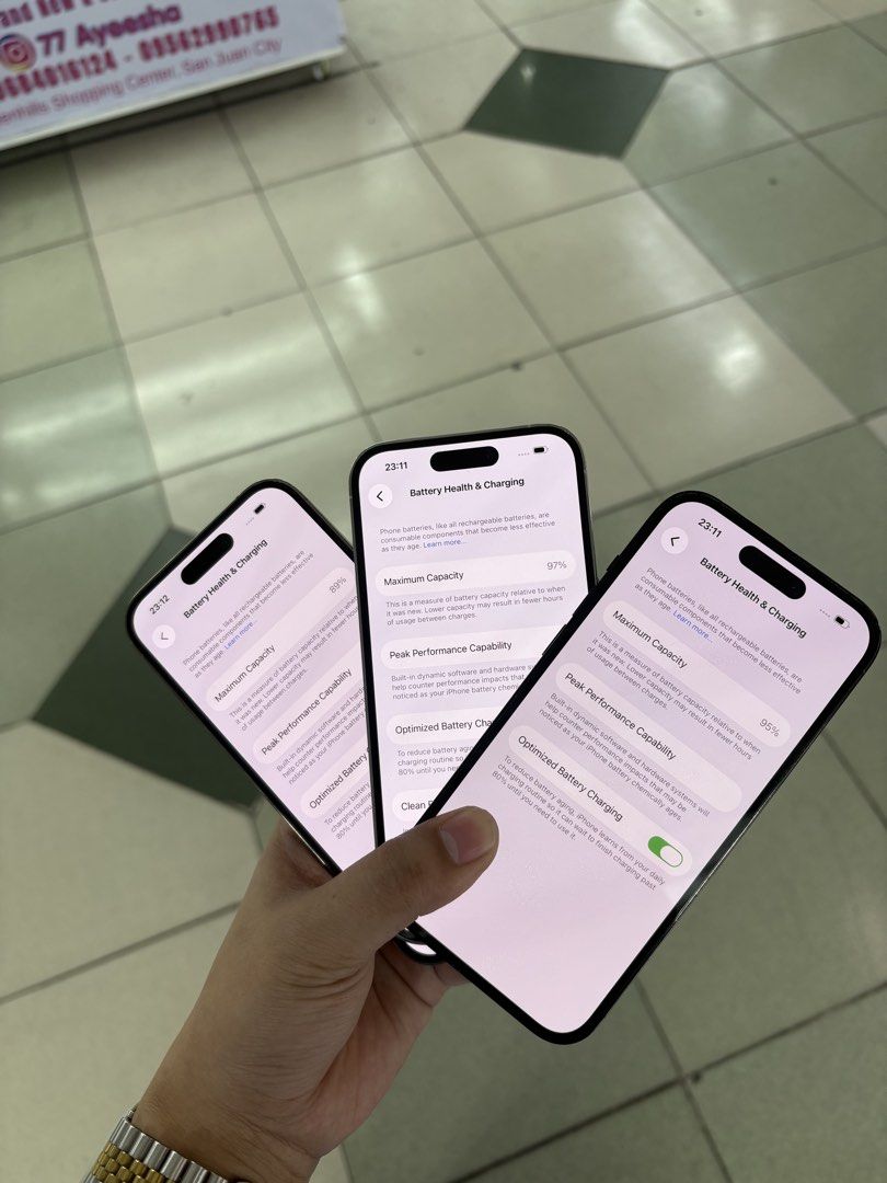 iPhone 14 Pro 512GB Factory Unlock No Issue Secondhand (Category: iPhone 14 Series) located in Pasig City. Submitted by FarAndRayShop (Listing ID 1447160911, Image 2). Description: OPEN FOR SWAP/SELLING/BUYING (RFS: Buy and Sell) Price: 34,499 iPhone 14 Pro 512GB •NO SIM RESTRICTION •NO HIDDEN ISSUES •TEST TO SAWA •Authentic Phone Physical store in Greenhills Shopping Center XD-14 Stall Number Look For Rayray Or Anika NO CASH INSTALLMENT We are o