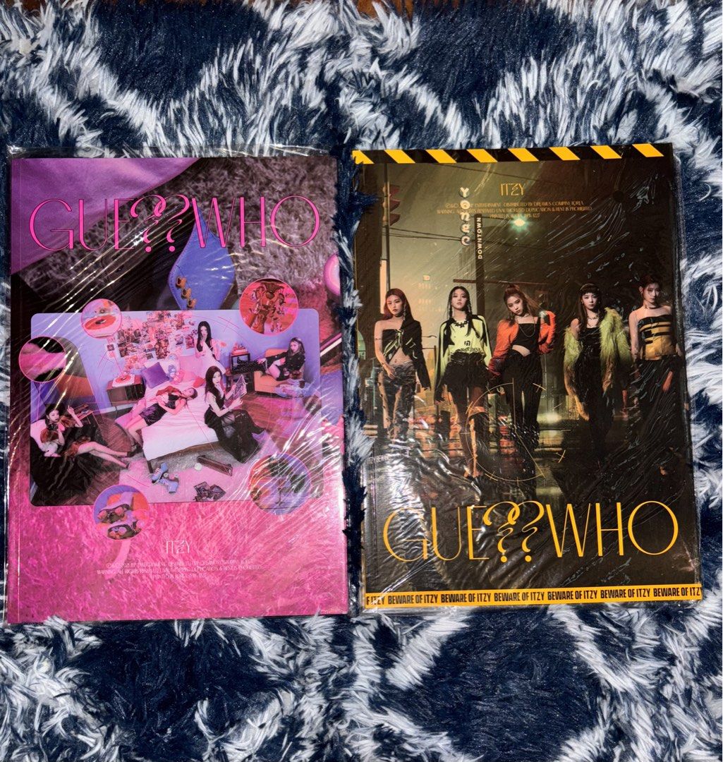 ITZY Guess Who Album Set (Category: CDs & DVDs) located in Antipolo. Submitted by clarisescollection (Listing ID 1447126377, Image 2). Description: MOP: GCash RFS: Quitting collection / Decluttering MOD: Lalamove (Freebies included with purchase) • 250 EACH • Unsealed • Good condition (please manage your expectations) • NO PHOTOCARDS • WITH POB • Some inclusions may be missing (if applicable) - ITZY: Guess Who album - Please check photos for deta