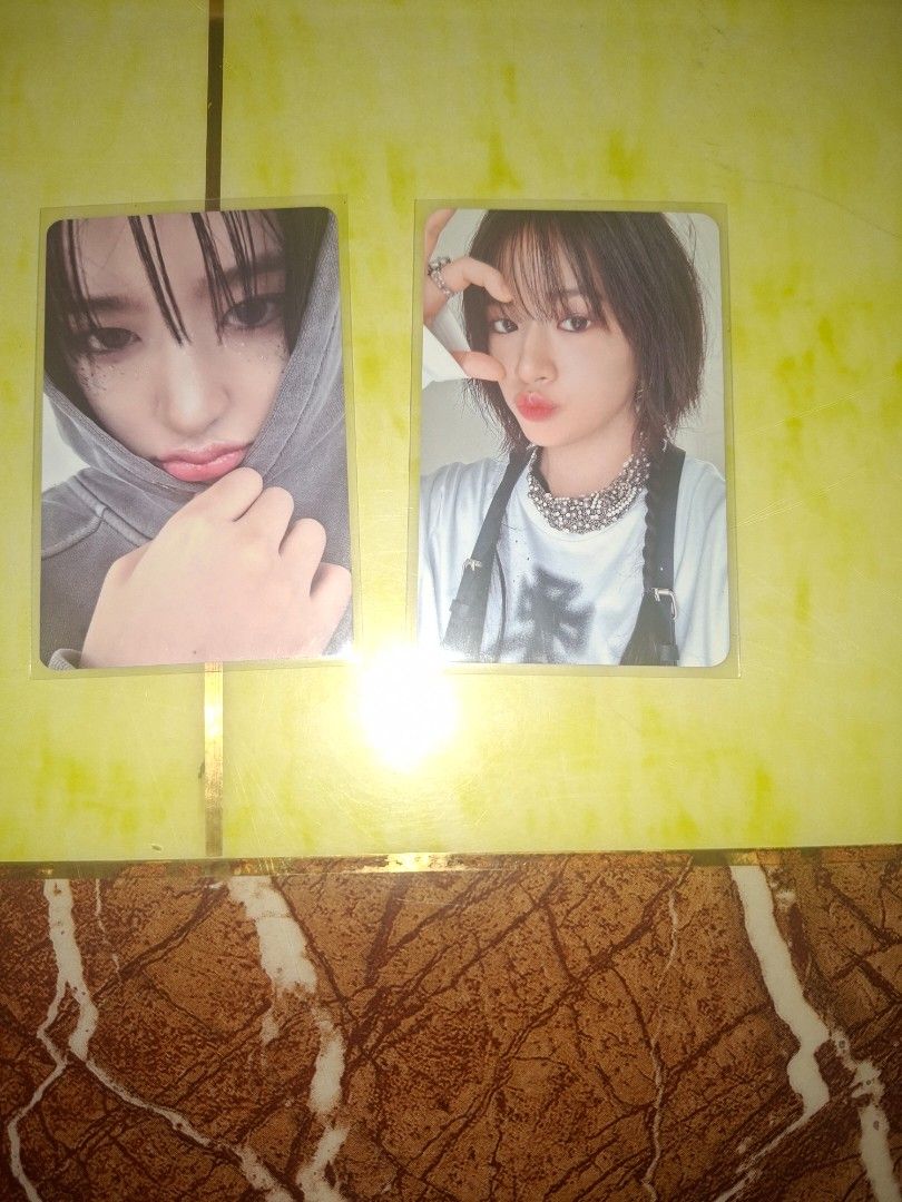 IVE Yujin and Twice Pcs Photocard (Category: K-Wave Merchandise) located in Manila. Submitted by icymint03 (Listing ID 1447185489, Image 1). Description: prices of these pcs are NEGO 550 for both yujin pcs!!! tingi: yujin pob - 400 yujin pc - 200 yujin pob with twice pc - 450 yujin pc with twice pc - 250 twice pc set: 130 twice tingi: 100 prio set-taker! FREE OFFICIAL PC IF TAKING 3 OR MORE! PAYO GCASH BUT PREF MAYA GGX OR FLASH FOR SHIPPING! BUY