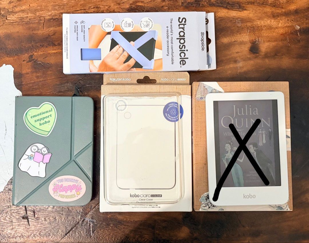 Kobo Clara Colour (White) (Category: Others) located in Cavite. Submitted by dhonnabananaaaa (Listing ID 1445130261, Image 1). Description: For sale Kobo Clara Colour Accessories Take All for P1,500 . Cases have signs of usage. Strapsicle looks and feels new. Loc: Jalajala, Rizal Gcash, BPI, Maribank payment po J&T shipping or lalamove if nearby areas.