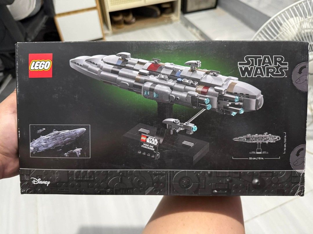 LEGO Star Wars Home One Starcruiser 75405 (Category: Lego & Building Sets) located in Bacoor. Submitted by patrickpy063765 (Listing ID 1447247825, Image 1). Description: - LEGO Star Wars Home One Starcruiser set - 559 pieces - Recommended for ages 18+ - Perfect for Star Wars fans - Recreate an iconic ship from the movies - Display stand included.