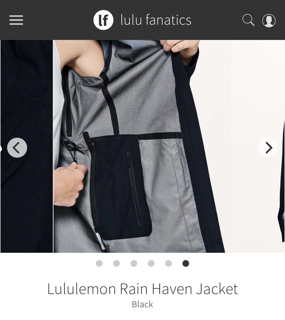LULULEMON RAIN HAVEN JACKET (Category: Coats, Jackets and Outerwear) located in Quezon City. Submitted by lehitimo1985 (Listing ID 1447250281, Image 2). Description: .