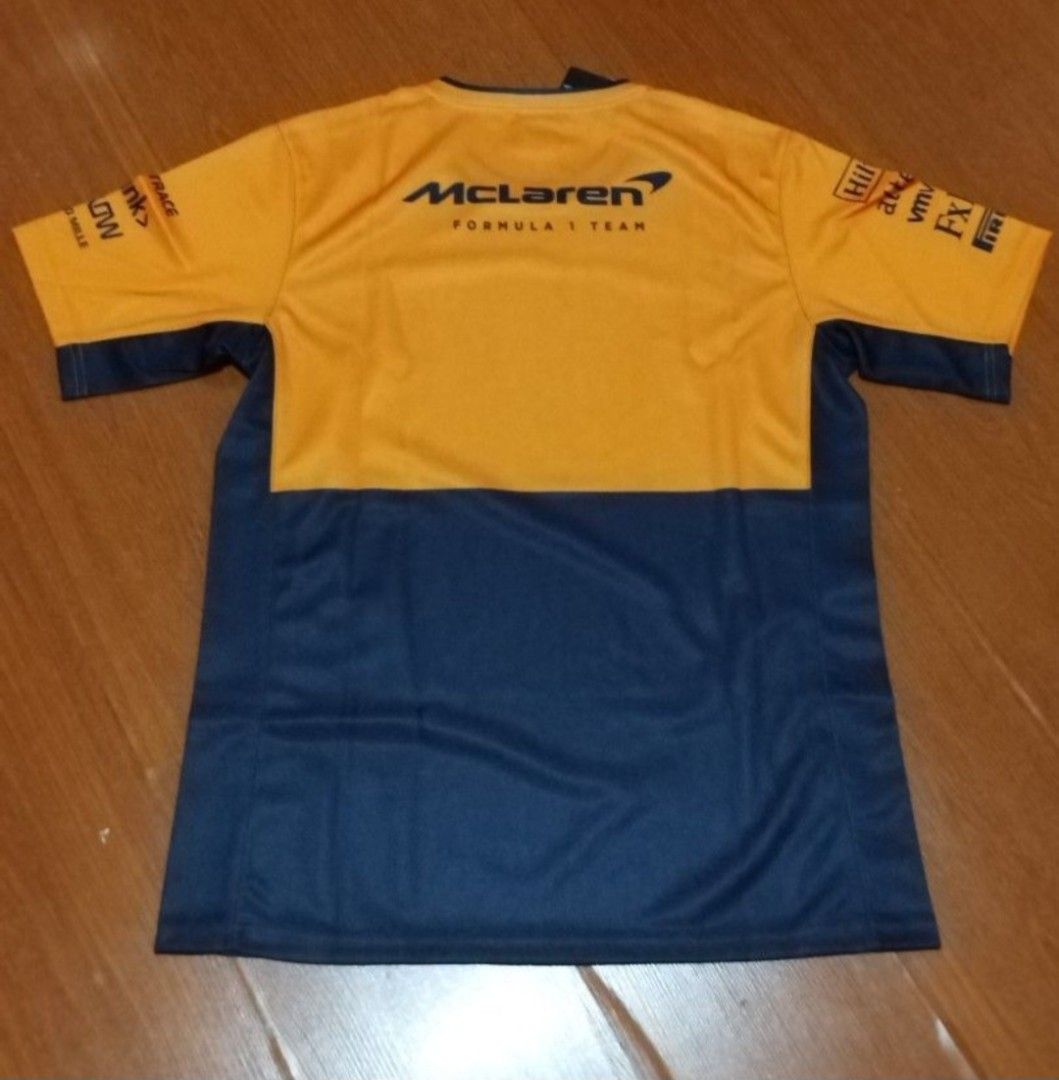Maclaren F1 team shirt (Category: Activewear) located in Manila. Submitted by carlolaton57984 (Listing ID 1447238169, Image 2). Description: Maclaren F1 team shirt W: 20.5 inches, L: 28.5 inches RFS: Decluttering MOP: G-cash Shipping only tru LBC @ buyers expense Contact me @ 09175962527 for faster transaction .