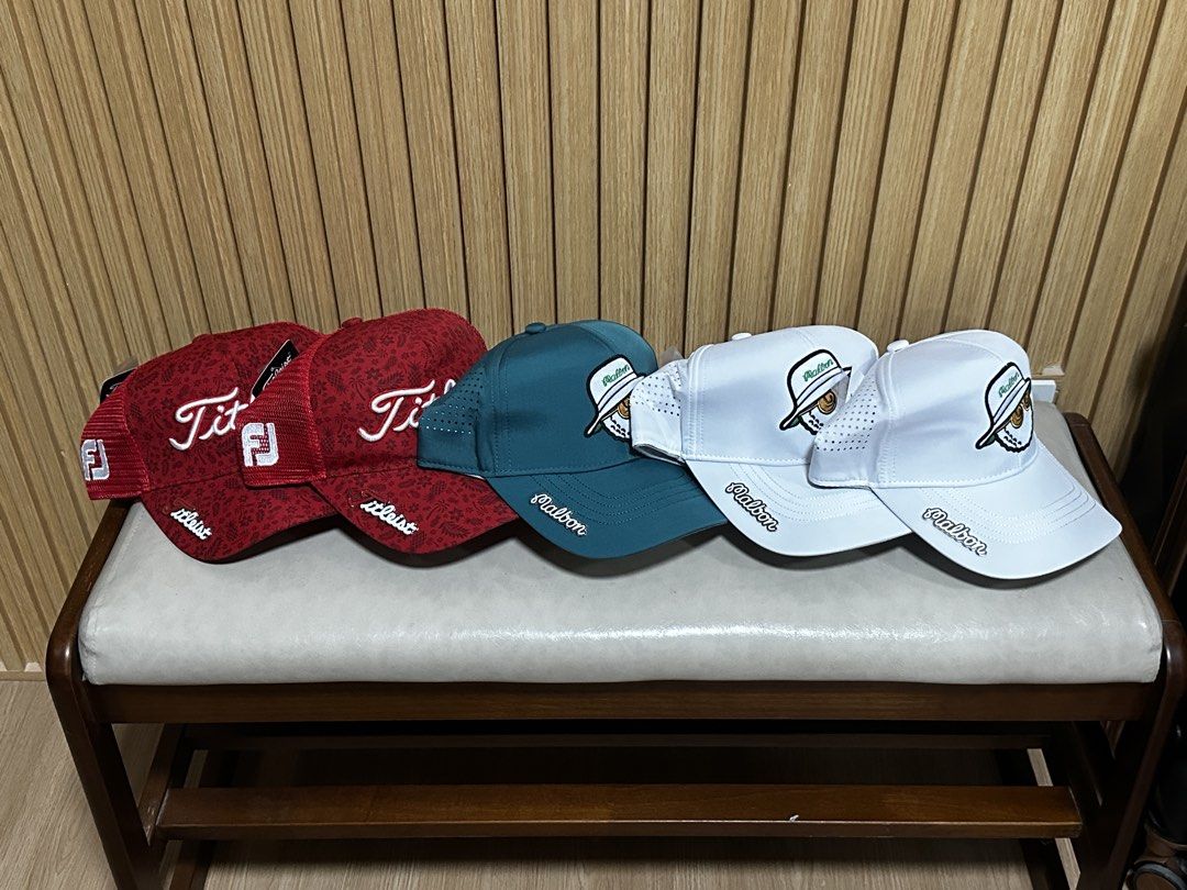 Malbon / Titleist Golf Cap (BRAND NEW) (Category: Caps & Hats) located in Tanza. Submitted by jennieverse (Listing ID 1447129571, Image 1). Description: BRAND NEW SUPER C FROM VIETNAM ₱1,200 each ‼️ tanza, cavite.