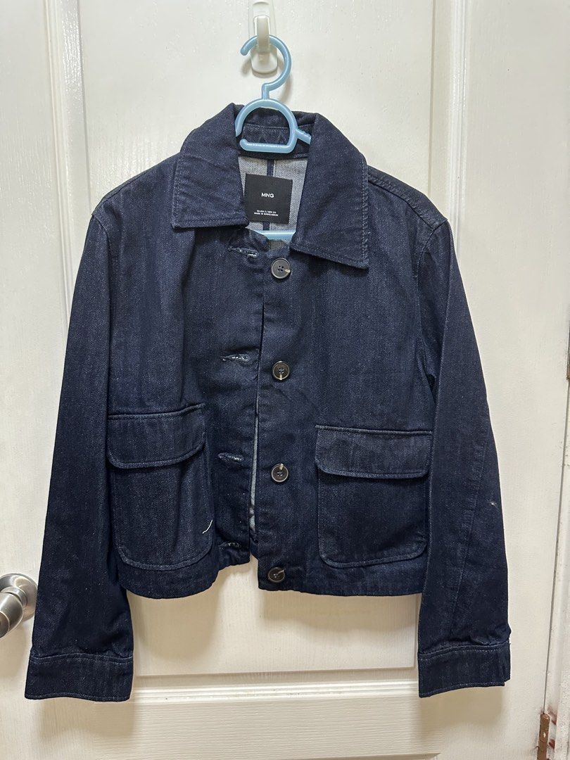 Mango Denim Jacket (Category: Coats, Jackets and Outerwear) located in Quezon City. Submitted by favesforless (Listing ID 1447207530, Image 1). Description: Brand new Never used Condition 10/10 No flaws or problems Fits XS-S.