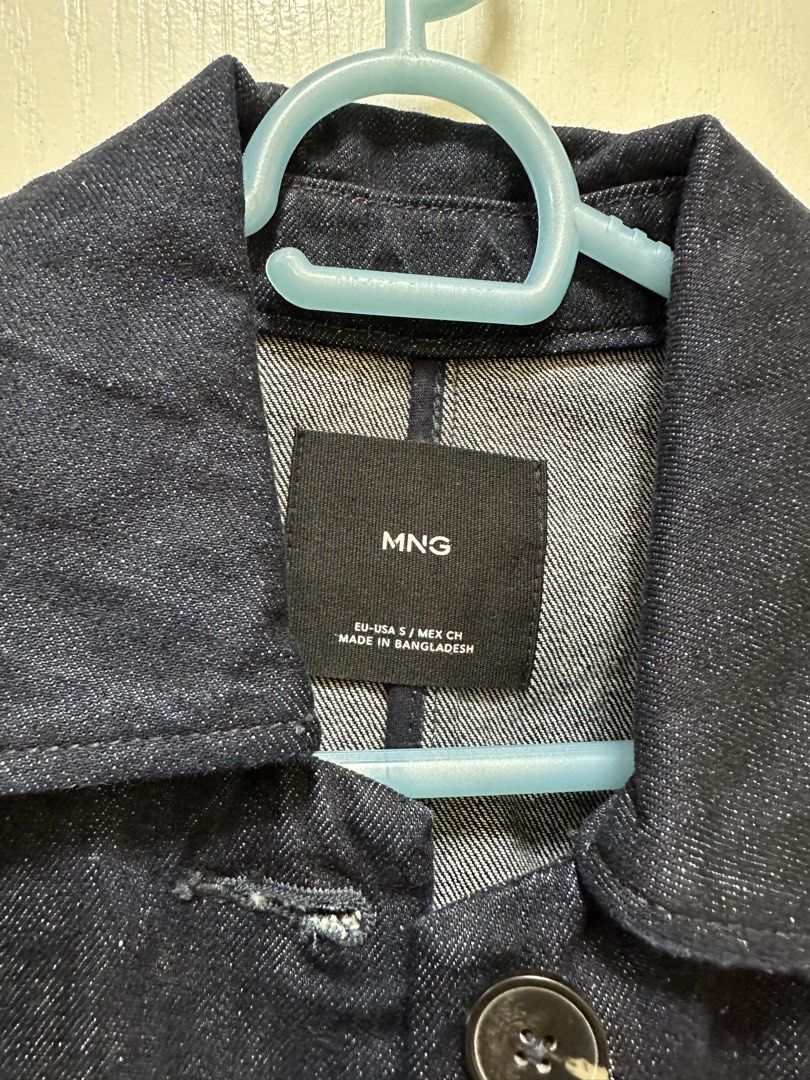 Mango Denim Jacket (Category: Coats, Jackets and Outerwear) located in Quezon City. Submitted by favesforless (Listing ID 1447207530, Image 3). Description: Brand new Never used Condition 10/10 No flaws or problems Fits XS-S.
