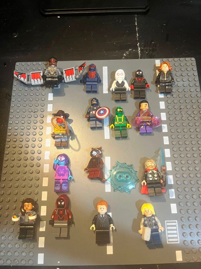 Marvel Lego Minifigures Lot (Category: Toys & Games) located in Nibong Tebal. Submitted by warmpenguin_004882 (Listing ID 1447256503, Image 1). Description: - Collection of Marvel Lego minifigures - Features characters like Captain America, Thor, Black Widow, and others - Ideal for Marvel fans and Lego collectors - Sold as a complete lot.