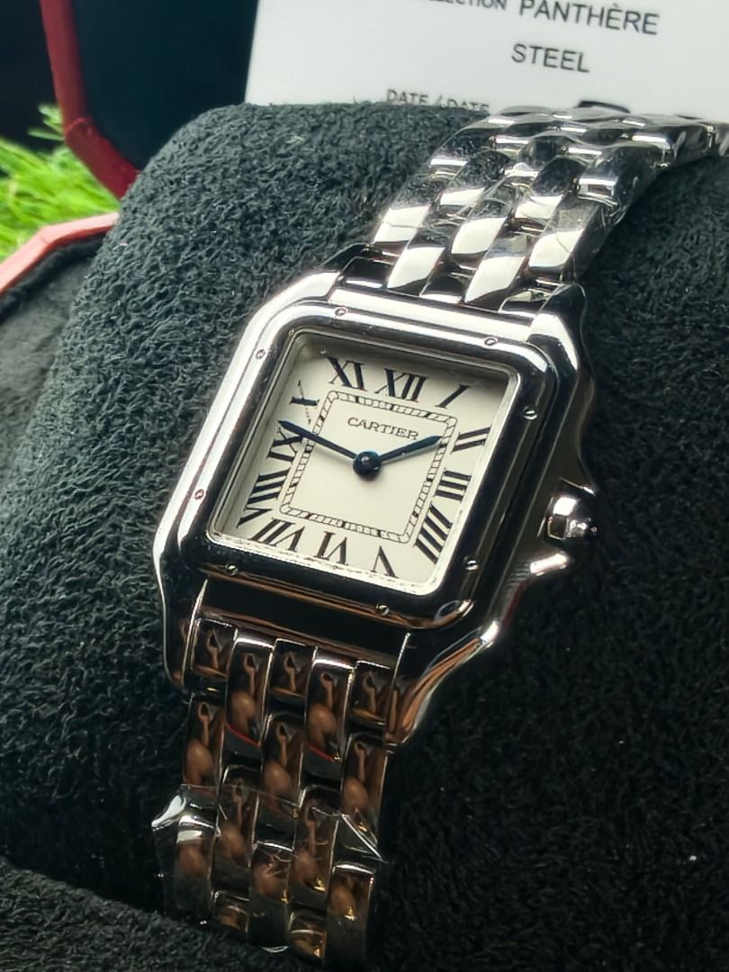 Panthere de Cartier Medium (Category: Luxury Watches) located in Muntinlupa City. Submitted by noeyslittlecloset (Listing ID 1447113502, Image 3). Description: Panthere de Cartier Medium Reference WSPN0007 2023 36.5 x 26.7mm Full Set - Box + Watch + Card Php 290k.