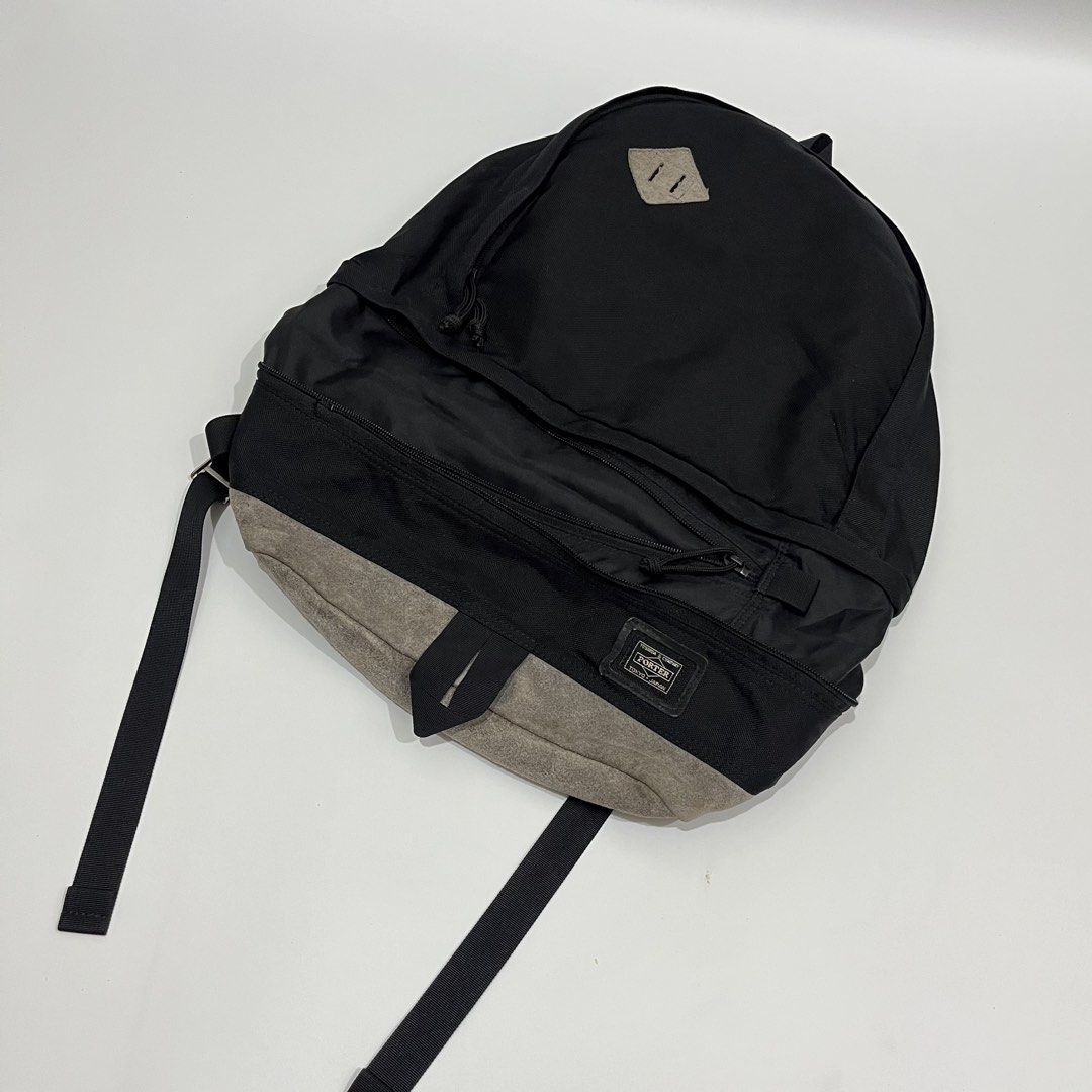 PORTER x B印(BEAMS) - EXPANDABLE BACKPACK (Category: Backpacks) located in Lucena. Submitted by southsidekartell (Listing ID 1447200294, Image 1). Description: IN GOOD CONDITION GOOD FOR PERSONAL USE NEEDS CLEANING ALSO ISSUE SUEDE PART .