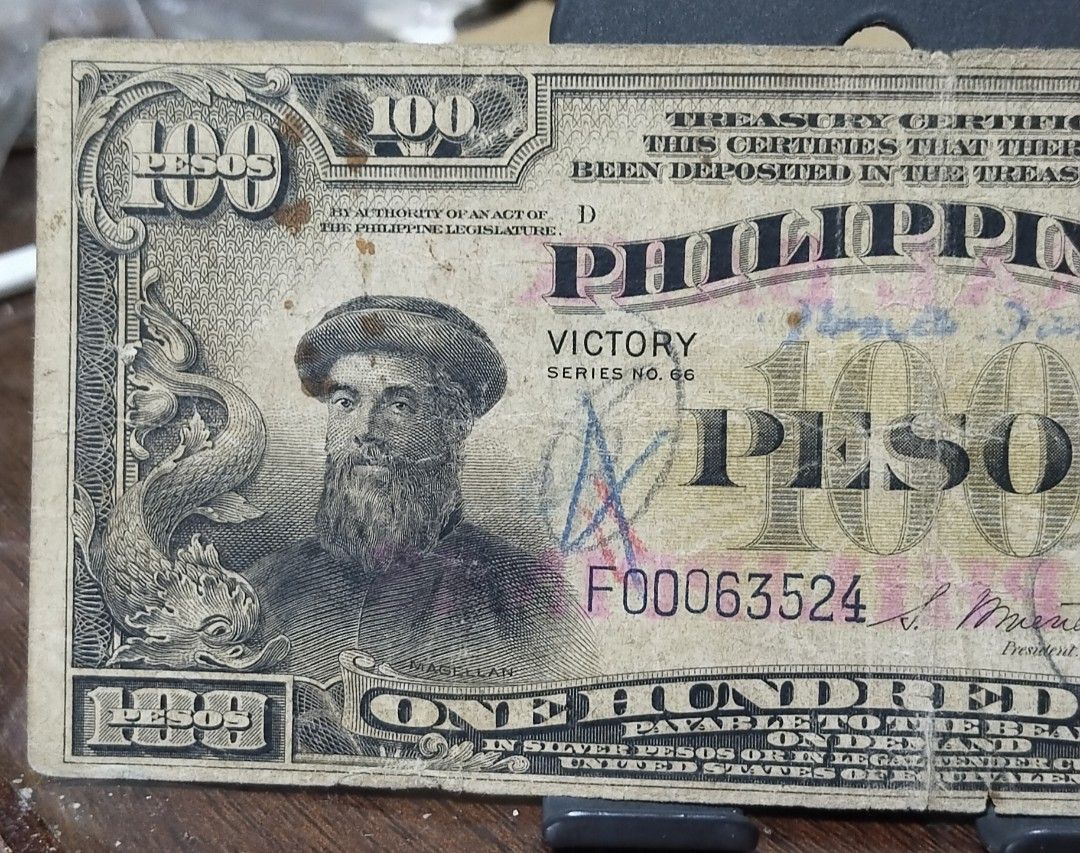 Rare 1949 100 Pesos Victory Note (Category: Currency) located in Manila. Submitted by bjie2700446238 (Listing ID 1447133429, Image 3). Description: .