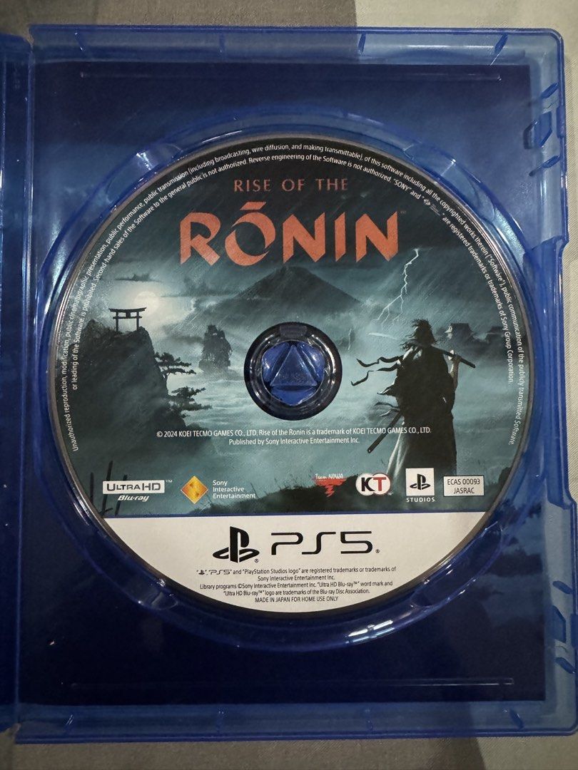 Rise of the Ronin (Category: PlayStation) located in Quezon City. Submitted by fortisorion (Listing ID 1447186032, Image 3). Description: Used but mint condition. No scratches or sort of damage. Location: Project 8, QC Delivery: Lalamove, and only within Metro Manila please..