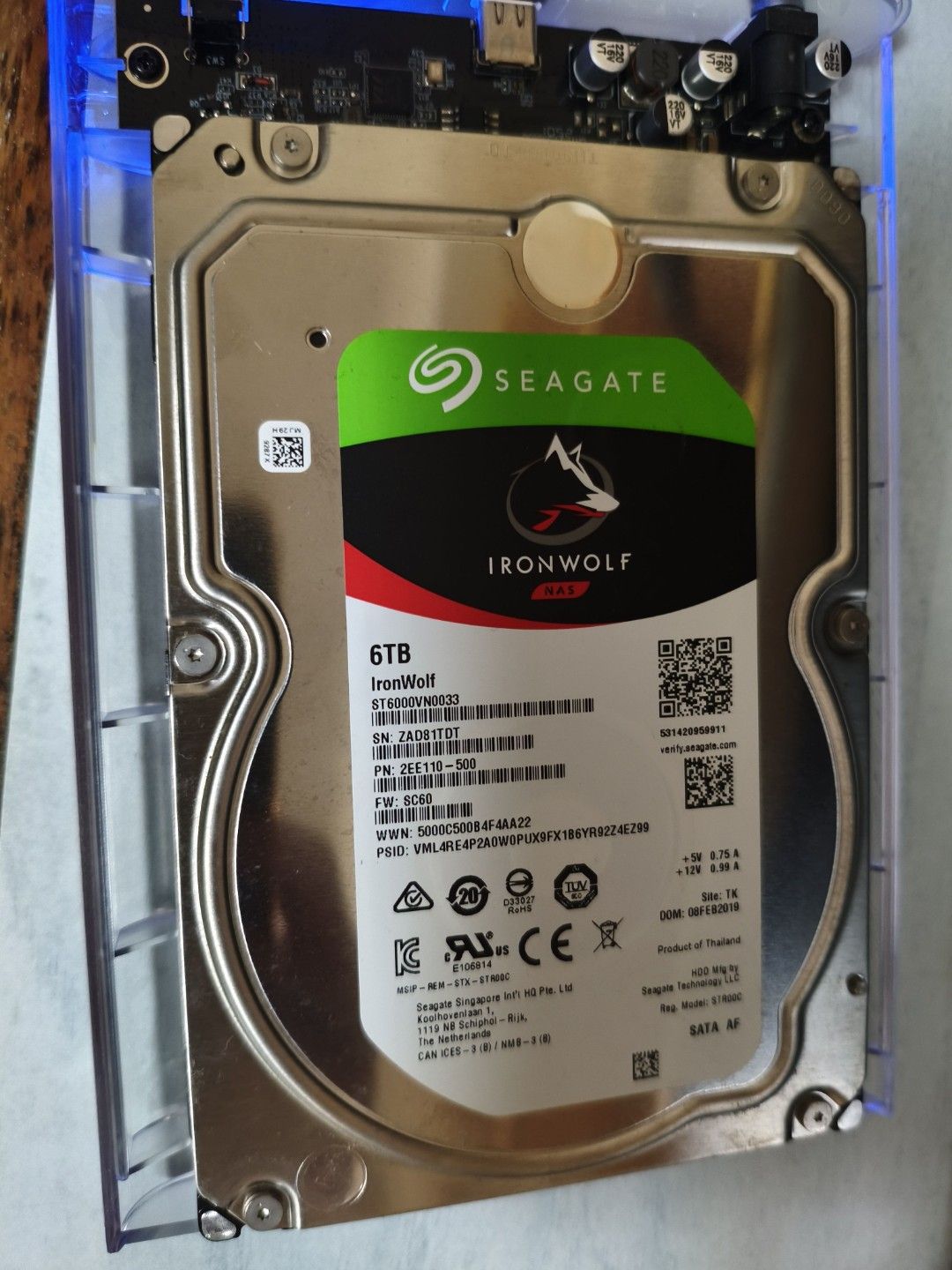 Seagate Ironwolf NAS HDD 3.5 inch 6TB498624012327987200