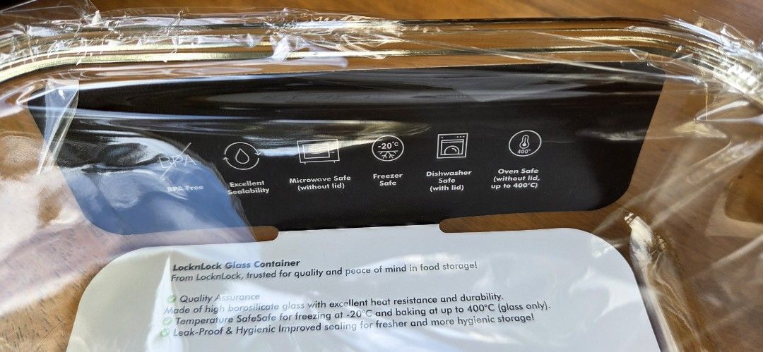 Shell x UOB LocknLock Glass Container with Pouch498047560513628162