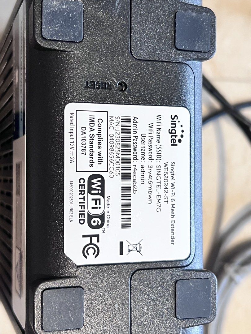 Singtel Optical Network Router & WiFi 6 Mesh Extender Set498098324878151685