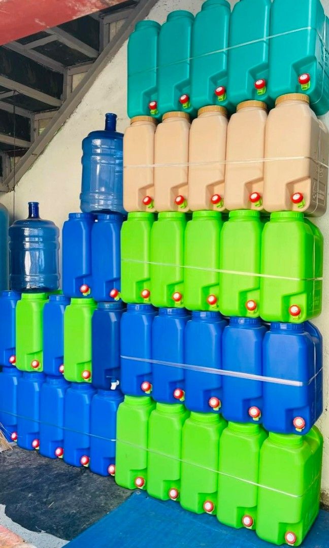 Slim container for water station (Category: Other Food & Drinks) located in Taguig. Submitted by dawatershap (Listing ID 1447141926, Image 3). Description: Magandang araw, Aveline here! 🌞 📢 Narito ang mga available na stocks na maaari ninyong ma-order: ✅Containers: ★Slim Gallon/s / blue / blue green / biege and green ✅Capseal ★ Small / umbrella Seal Generic ★ Big / faucet seal generic ✅Soap Sanitizers ✅Industrial Salt ✅Filters: •Hydrosep C.T.O.