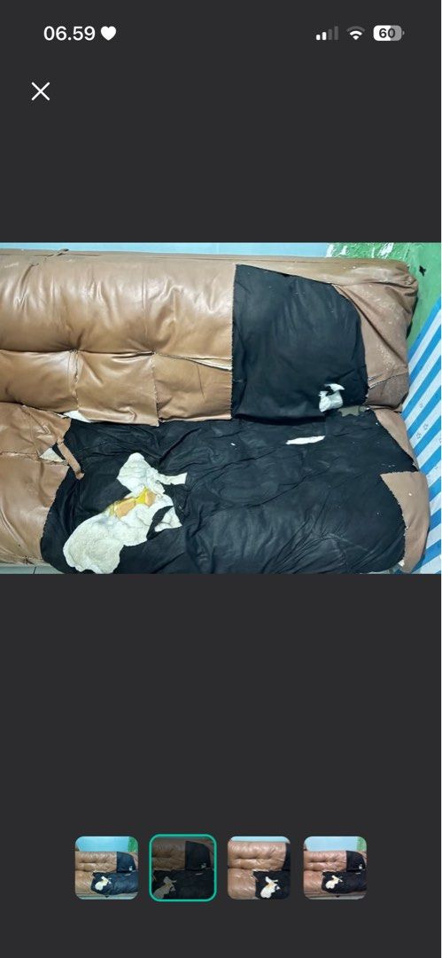 Sofa bedcover murah (Kategori: Perabotan Rumah) berada di Jakarta Pusat. Dikirim oleh sakrs (ID iklan 1447106765, Gambar 3). Deskripsi: Dudukan masih kokoh hanya sobek di kulit.