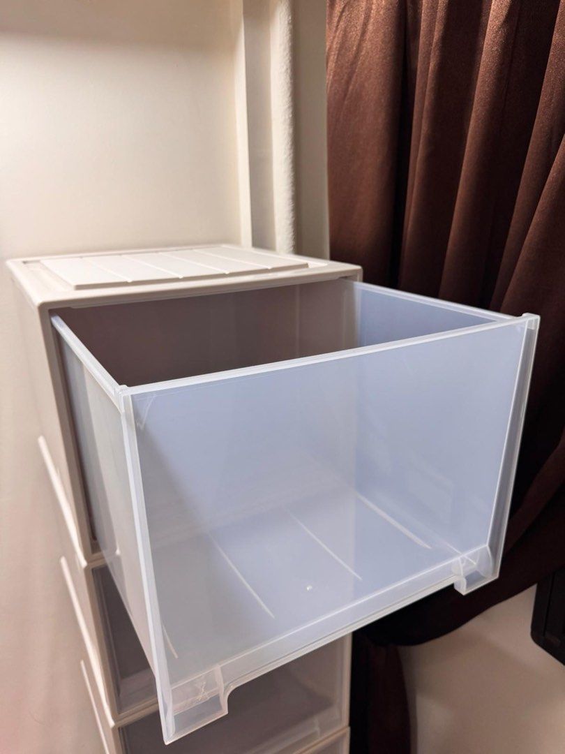 Stackable Clear Storage Boxes with Drawers498408279382446081