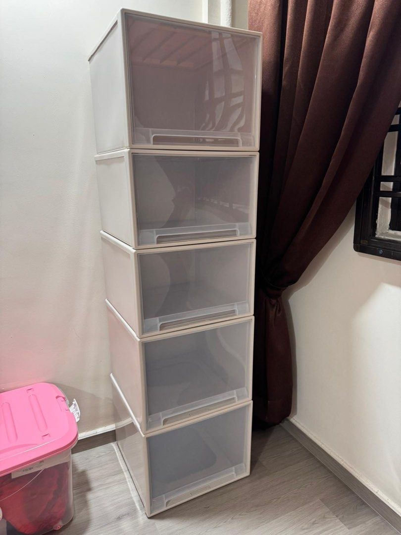 Stackable Clear Storage Boxes with Drawers498408279382446082