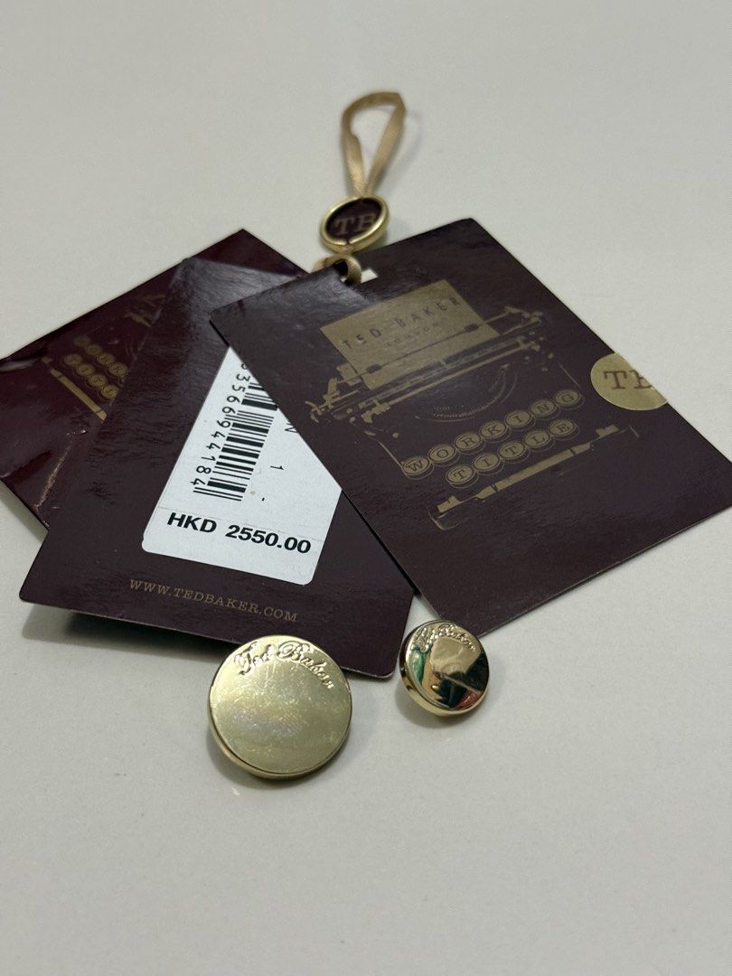 TED BAKER 2 PCS BUTTON IN GOLD (Category: Luxury Accessories) located in Quezon City. Submitted by hilligna (Listing ID 1447149455, Image 3). Description: Brandnew Ted Baker Button in Gold.