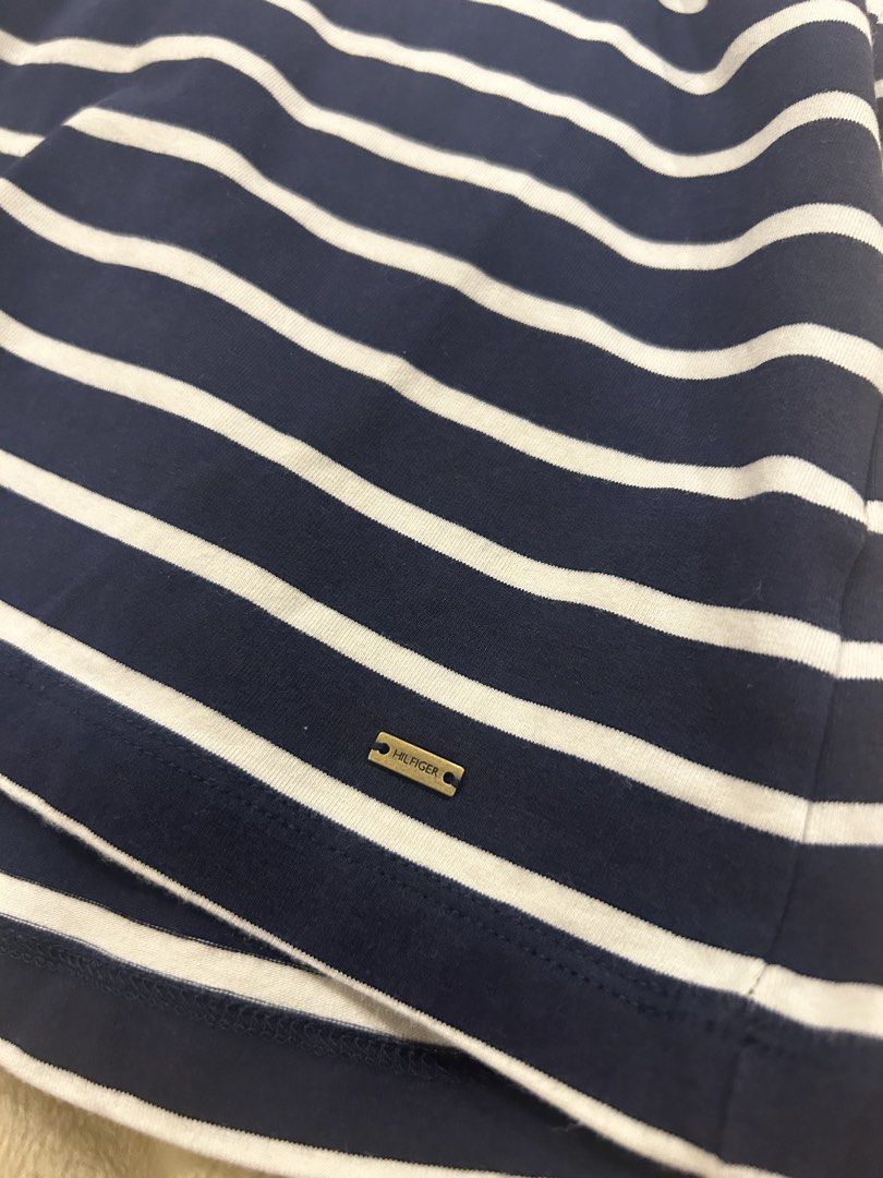 Tommy Hilfiger Stripes Blouse (Category: Blouses) located in San Fernando. Submitted by thriftcsfp (Listing ID 1447247378, Image 2). Description: Tommy Hilfiger Striped Blue top. med on tag.