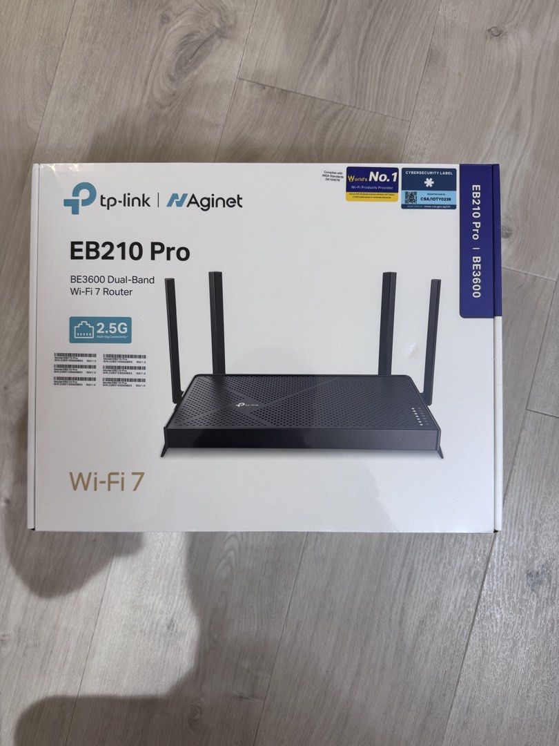 TP-Link Aginet EB210 Pro BE3600 Dual- Band Wi-Fi 7 Router