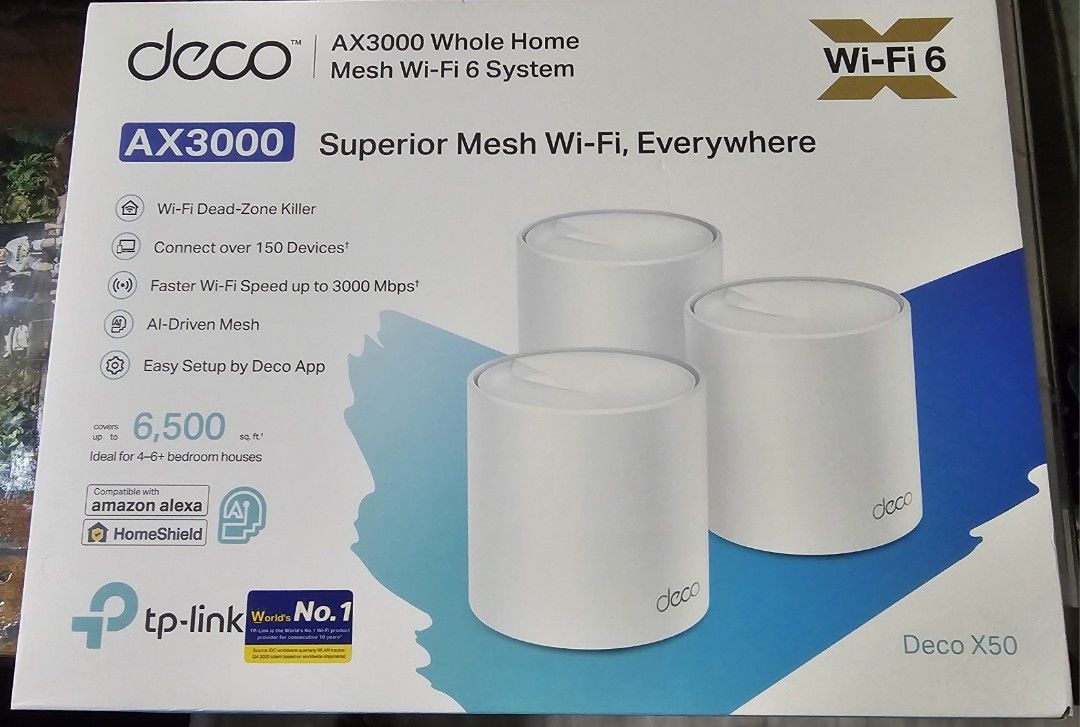 TP-Link Deco AX3000 Whole Home Mesh Wi-Fi 6 System498622434735575040