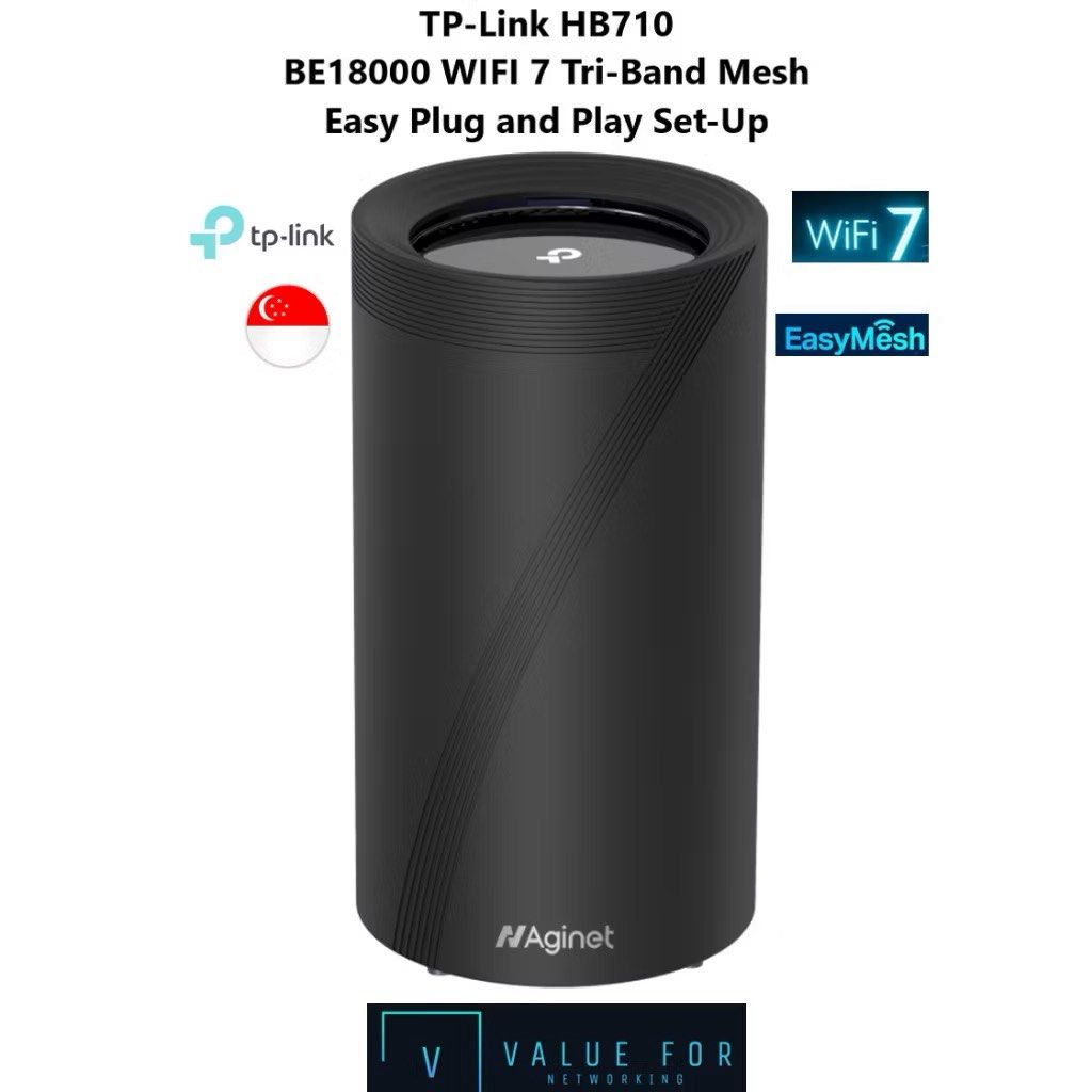TP-Link HB710 BE18000 WiFi 7 Tri-Band Mesh Router